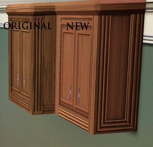 Mod The Sims Shallow Traditional Wall Cabinet