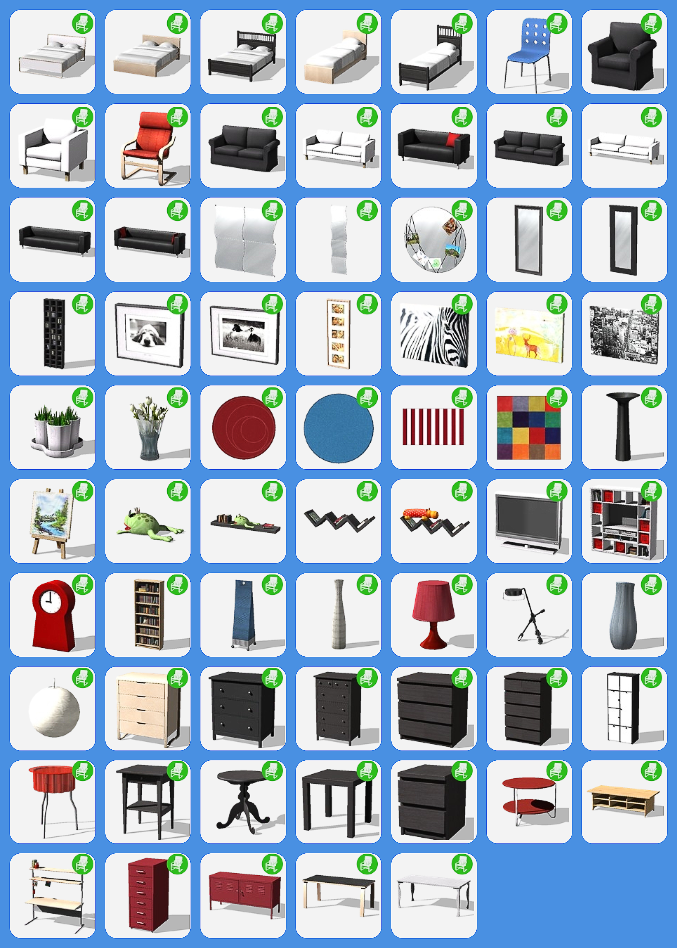 Mod The Sims 6 8 20 Update The Sims 4 Ikea Home Stuff V3