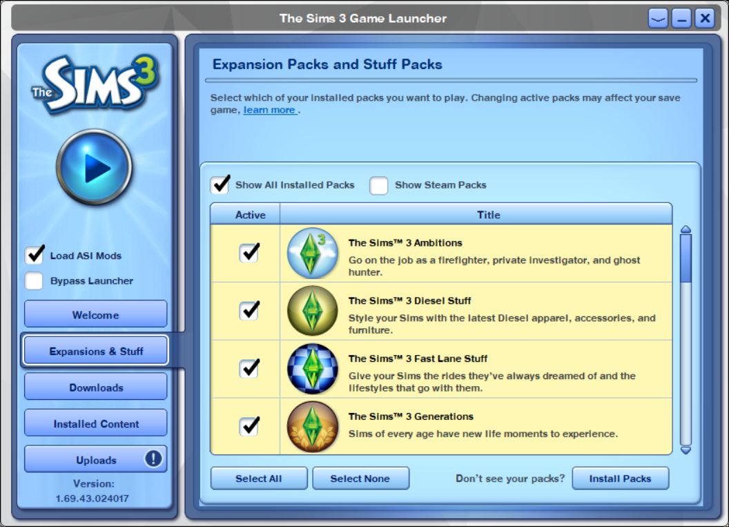 Direct Links to Packs < The Sims free downloads for windows