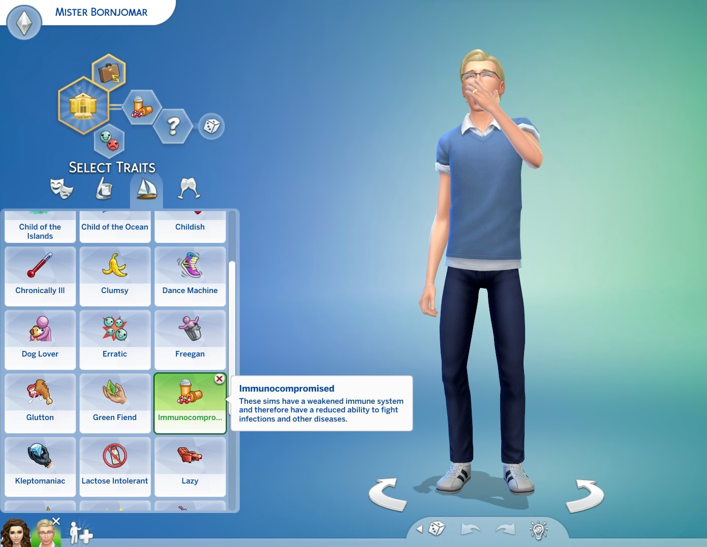 Immunocompromised Trait - Best Sims Mods